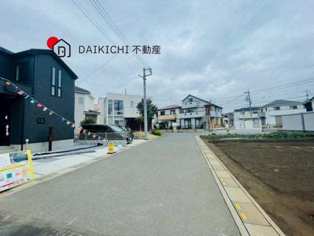 【前面道路含む現地写真】 | 北本市下石戸下5期　新築戸建　全4棟　4号棟