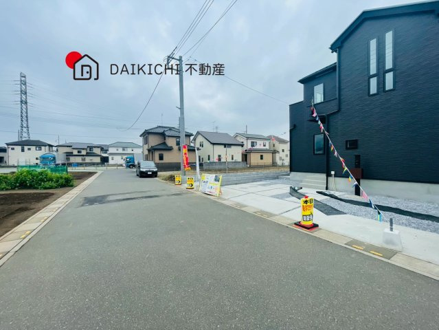【前面道路含む現地写真】 | 北本市下石戸下5期　新築戸建　全4棟　4号棟