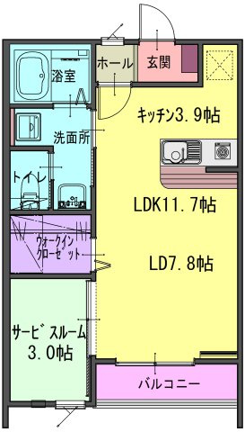 パルテRの間取り|広々LDKに＋αの空間。ひとり暮らしに、ゆとりという選択。