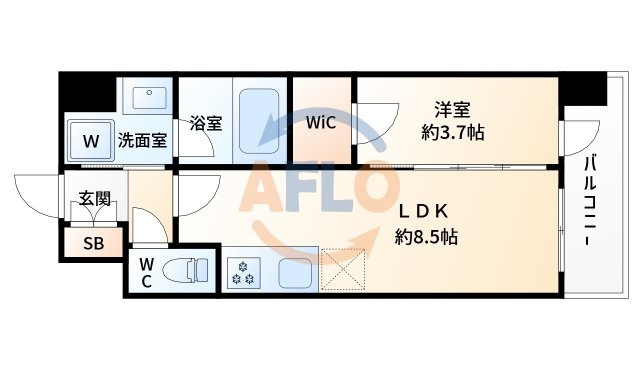 スプランディッドライズ新大阪ノースの間取り|スプランディッドライズ新大阪ノース　間取り