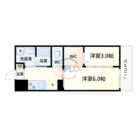 ウォブ吹田江坂の間取り|WORVE吹田江坂　間取り