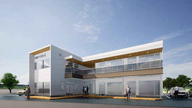 第2亀屋ビルの外観パース