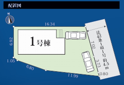 【仲介手数料０円】厚木市上荻野2期　新築一戸建ての区画図|【仲介手数料０円】厚木市上荻野2期　新築一戸建て