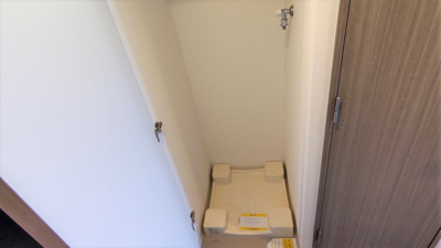 【設備】 | エスリード新大阪ヴェルデ | 室内に洗濯機も設置可能です