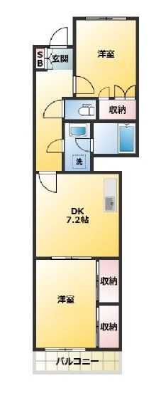 西池袋グリーンハイツの間取り|間取りです。
