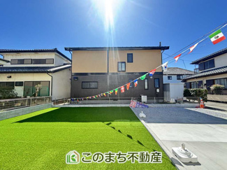 【庭】 | ハートフルタウン栃木市片柳町1丁目1029番　A号棟 | 大きなお庭でご家族や友人を招いてＢＢＱもできますね！お子様の水遊びにもぴったりです☆