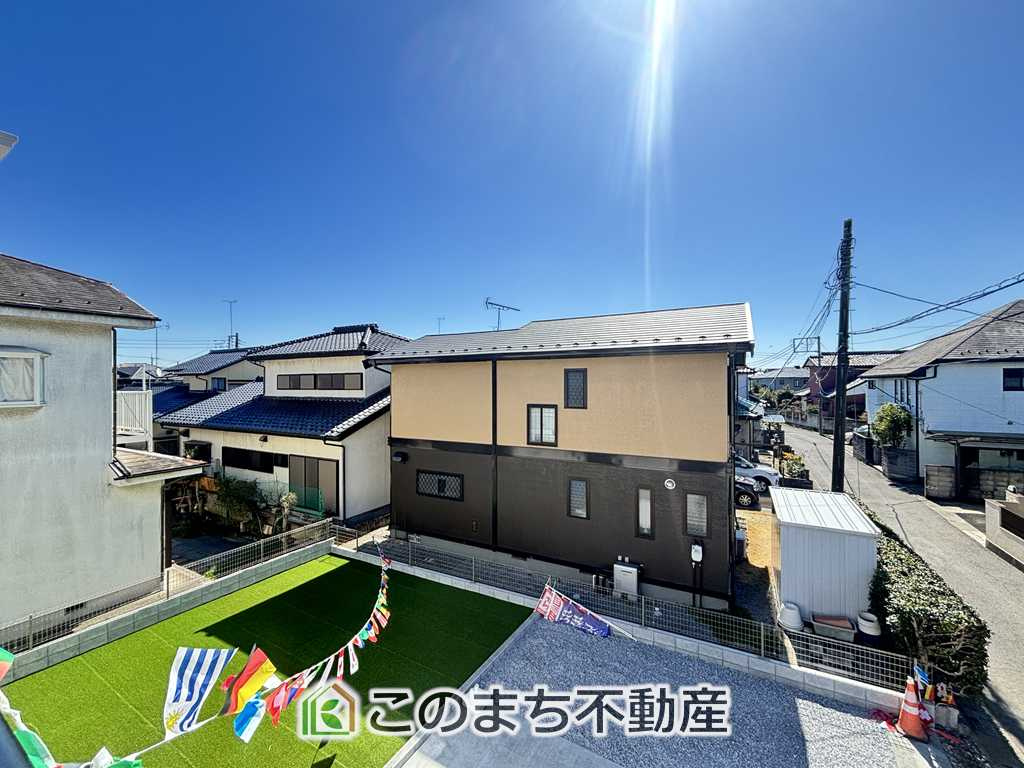 ハートフルタウン栃木市片柳町1丁目1029番　A号棟の展望|周辺は落ち着いた住宅街で、空の広がりを感じられる開放的な眺望が魅力です。