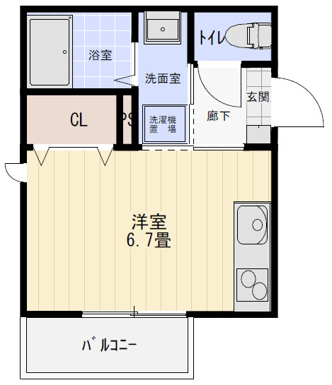 C.Cassia九産大前の間取り