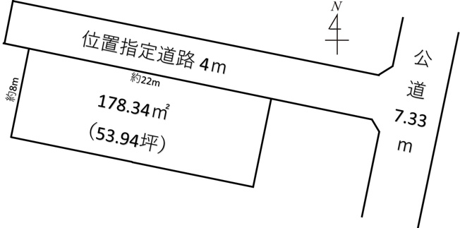 【土地図】 | 深谷市西島5丁目 1300万 土地