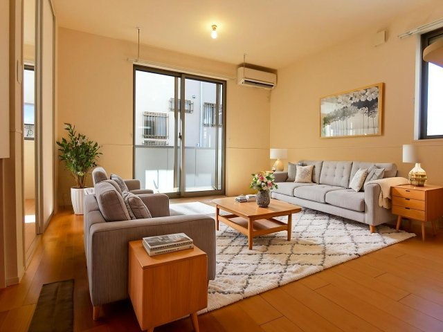 メゾン　プードルの居間・リビング|CG家具のため実際は家具が付きません。