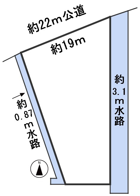 ６６４１８　岐阜市鏡島精華土地の区画図