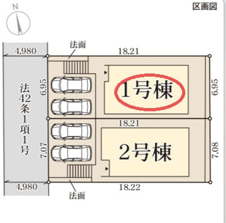 【区画図】 | リーブルガーデン枚方市楠葉美咲 | 区画図