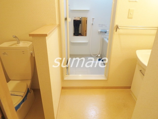 ヴィラージュ志伊Ⅱの洗面所|水回りスペースはこんな感じです♪