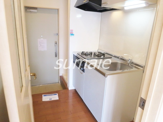 ヴィラージュ志伊Ⅱの居間・リビング|キッチンスペース全体はこんな感じ♪