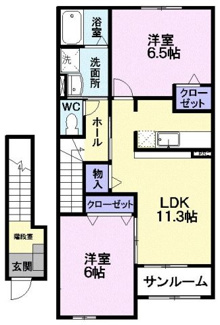 【間取り】 | スリーアロー　Ａ