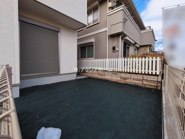 所沢市下富・全1棟　新築一戸建　～南西角地～の庭|現地写真（2026年3月10日撮影）