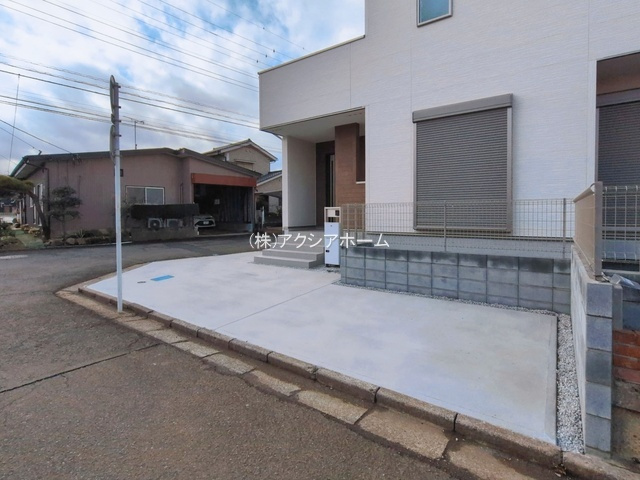 所沢市下富・全1棟　新築一戸建　～南西角地～の駐車場|現地写真（2026年3月10日撮影）