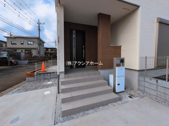 所沢市下富・全1棟　新築一戸建　～南西角地～の玄関|現地写真（2026年3月10日撮影）