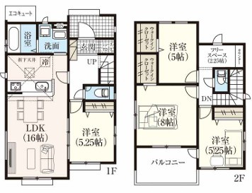 ◇平下平窪　6期　全4棟／3号棟　マルトまで徒歩7分♪◇の間取り|3号棟間取です。