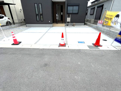 【駐車場】 | 【20万円ｷｬｯｼｭﾊﾞｯｸ対象物件】リーブルガーデン北葛城郡上牧町片岡台2丁目第3全2棟 1号棟 | 施工例写真