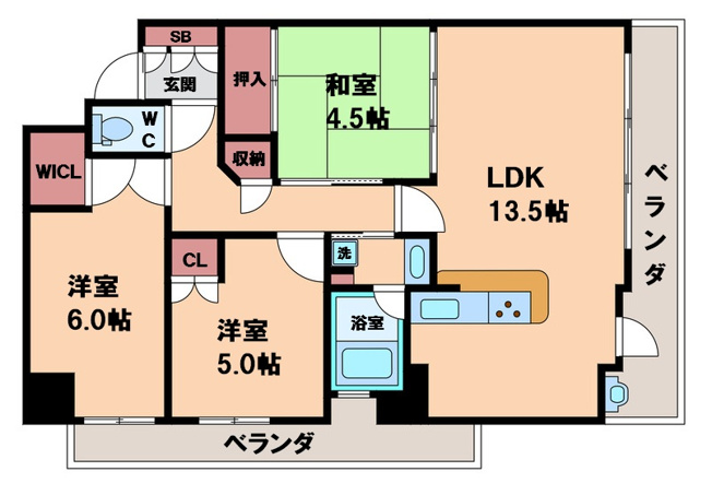 【間取り】 | アンビエントフレア美章園