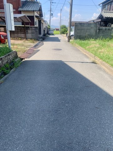 大江島I売地の前面道路含む現地写真
