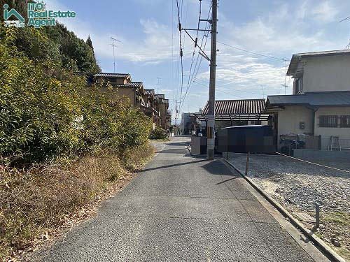 大宮釈迦谷 1期1号地 新築戸建の前面道路含む現地写真