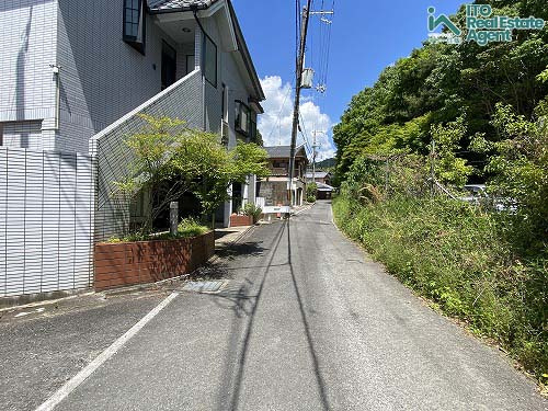 大宮釈迦谷 1期1号地 新築戸建の前面道路含む現地写真