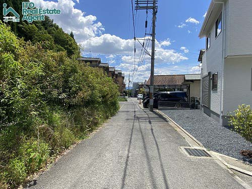 大宮釈迦谷 1期1号地 新築戸建の前面道路含む現地写真