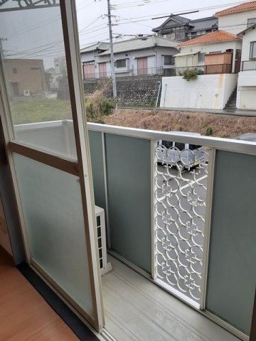 サンヒルズ上津のバルコニー|陽当たり良好なバルコニーです♪