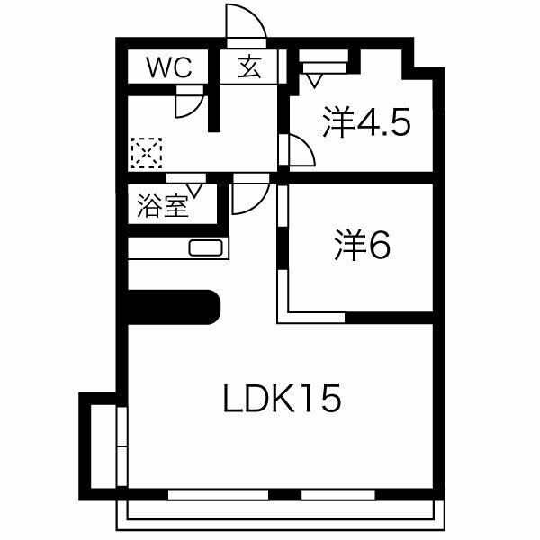 Kスクエアサウスの間取り