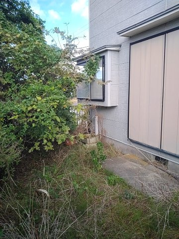 東金市小沼田　中古戸建の庭|たまにはお庭で休日を過ごしてみるのもよいかもしれません