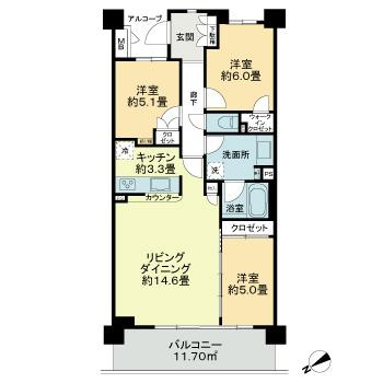 【間取り】 | グレーシアパーク仲町台