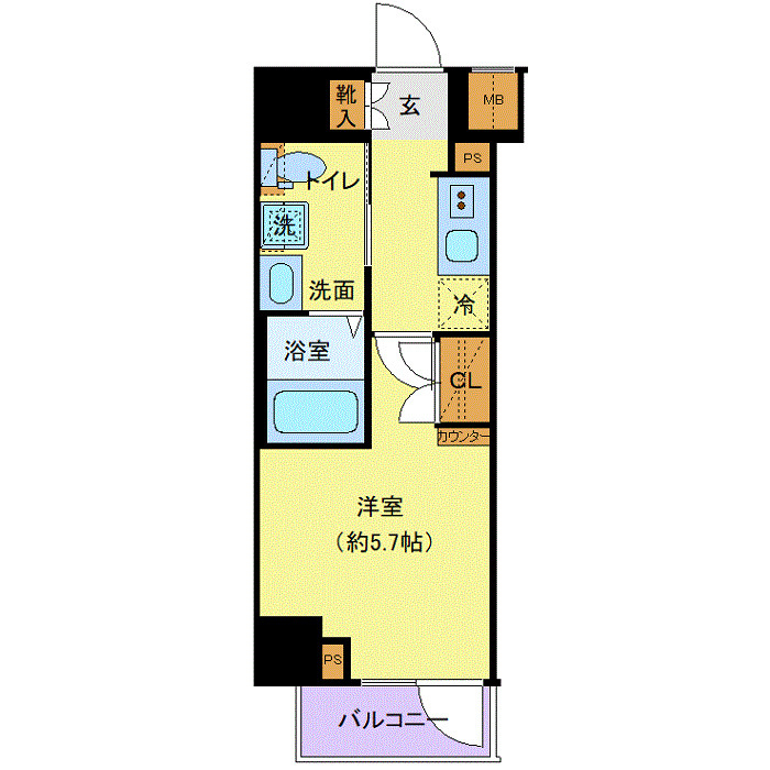 クレヴィスタ横浜関内の間取り