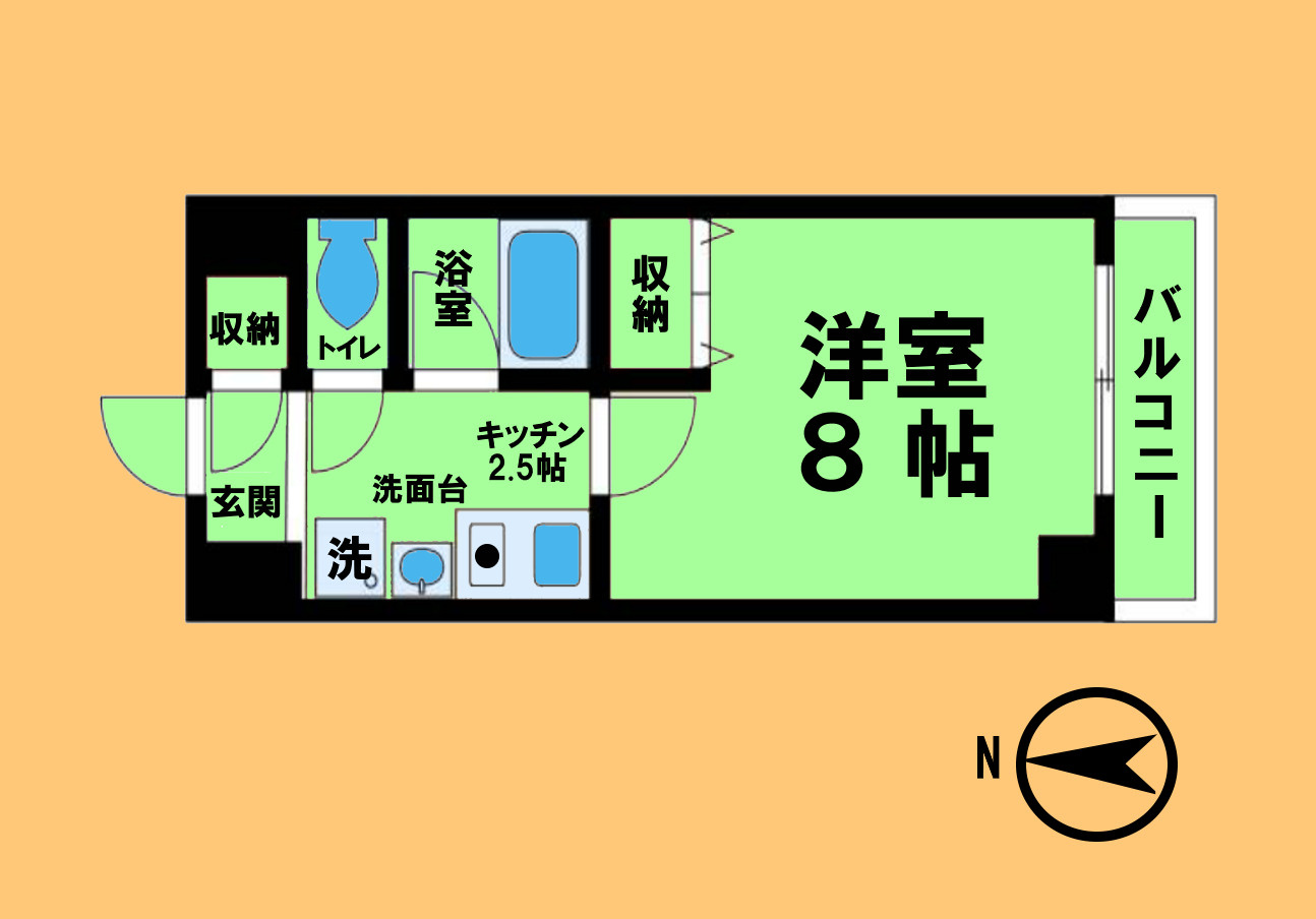 レージュ　ウエストの間取り|同建物別室含む