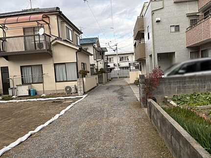 広島市中区吉島東2丁目　新築一戸建ての前面道路含む現地写真