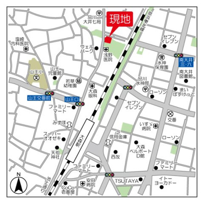 【地図】 | スタイリオ品川大井パークフロント