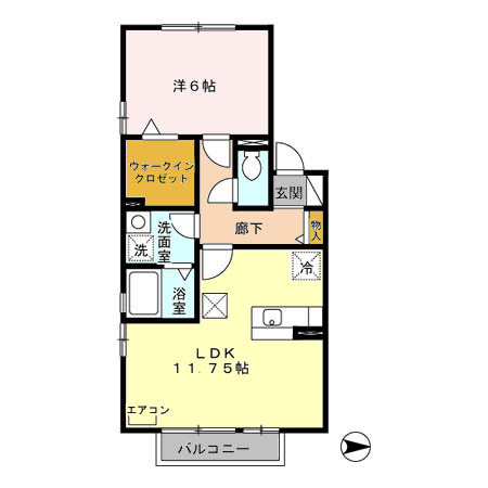 プレジール伏見の間取り