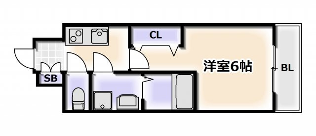 【間取り】 | レオンコンフォート難波クレア