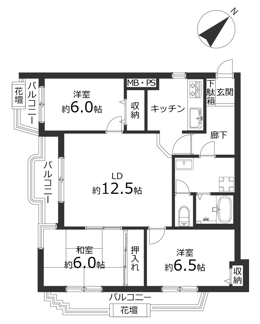 セザール宮の森の間取り