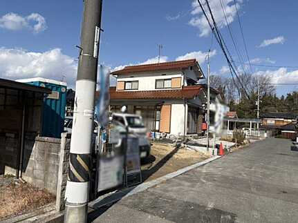 東広島市西条町田口　新築一戸建ての前面道路含む現地写真