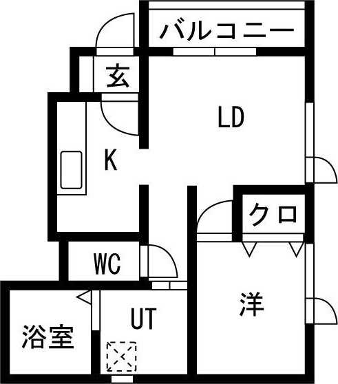 グリューン Sの間取り