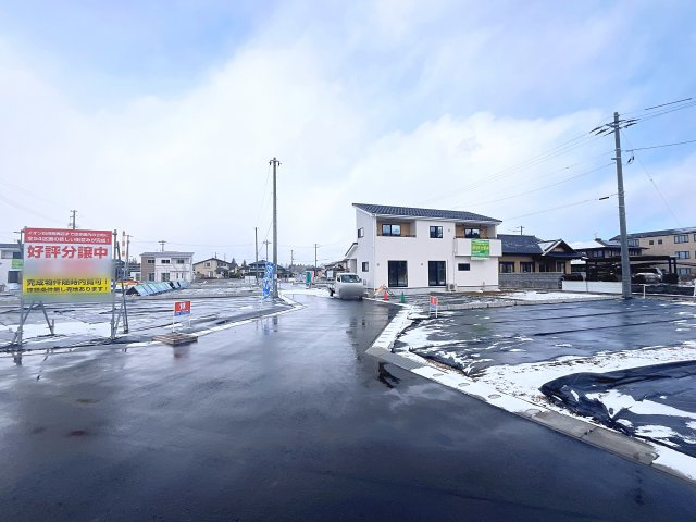 新築戸建・新築建売　西郷村小田倉字前原　小田倉小・西郷第二中の前面道路含む現地写真