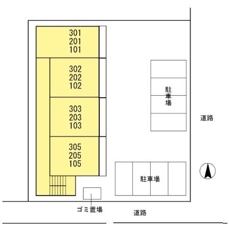 オークタウンＡの区画図