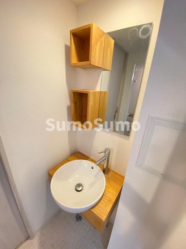 レジュールアッシュ難波MINAMIの洗面所