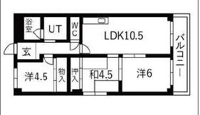 ロワール甲子園の間取り