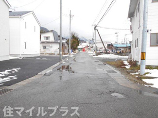 【前面道路含む現地写真】 | 会津若松市門田町黒岩新築一戸建て4棟 | 前面道路含む現地写真です