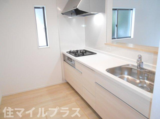 【キッチン】 | 会津若松市門田町黒岩新築一戸建て4棟 | キッチンでお料理をお楽しみください