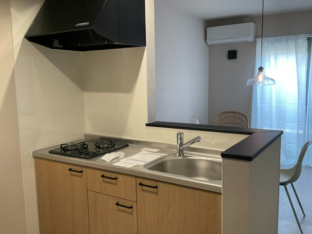 和泉市桑原町のハイツのキッチン|お料理しやすいキッチンです