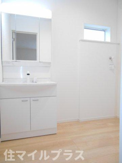 【独立洗面台】 | 会津若松市門田町黒岩新築一戸建て4棟 | 独立洗面化粧台が付いています